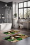 Mijölnir CT-5167 Juego de Alfombrillas de Baño de Poliéster Antideslizantes y Antibacterianas, 2 Piezas (40x60cm y 60x100cm), Lavables a Máquina